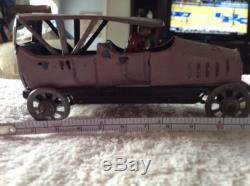 Rare Vintage Tin German Penny Toy Car & Driver Lehmann Ito Distler Sedan Touring