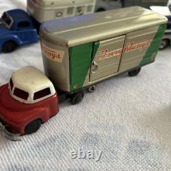 Rare lot of 8 vintage tin toy trucks, Cars & Jeeps
