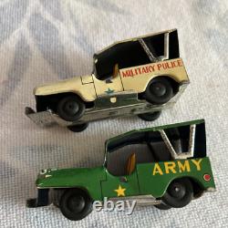 Rare lot of 8 vintage tin toy trucks, Cars & Jeeps