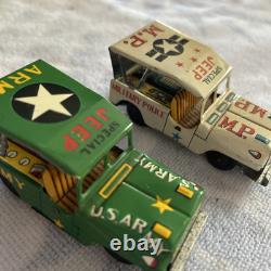 Rare lot of 8 vintage tin toy trucks, Cars & Jeeps