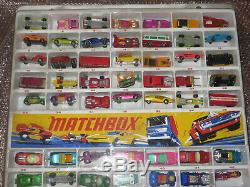 Rare vintage Matchbox Lesney superfast original shop display + near mint cars