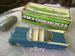 Rare vintage Soviet USSR toy metall car Cadillac Eldorado 1959 USA Limousine box