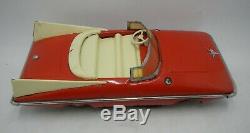 Red China ELECTRIC OPEN CAR ME 049 battery operated with original box vintage