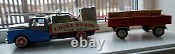 Red China Shanghai Tin Toy Car MF 809 LIGHT CRANE MAGNETIC ca 1950 box MB