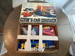 Remco Clyde's Car Crusher Vintage Play Set 1979 with Box, Cars, Accessories