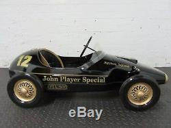 Restored 1960s Tri-ang Grand Prix Racer. John Player Special Pedal Car