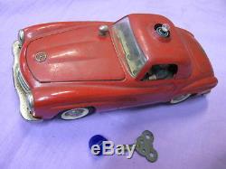 SCHUCO Electro Razzia Vintage West Germany Tin Toy Mercedes Squad Car No 5509