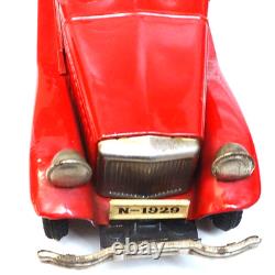 SSS Tin Toy Old Timer Convertible Red Car S-1215 Japan Vintage Shiono Shoten JPN SSS Tin Toy Old Timer Convertible Red Car S-1215 Japan Vintage Shiono Shoten JPN