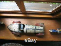 SUPER RARE BOAT TAIL RACE CAR tippco WIND UP TINPLATE 1933 TIN TOY not germany