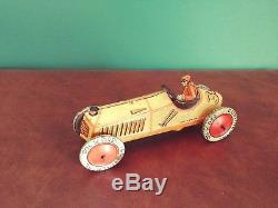 Scarce 1920's Distler JDN Tin Penny Toy Race car Racer