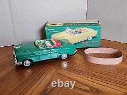 Scarce 1950s TN Nomura Japan Tin Battery Open Car Ford Tinplate New In Box