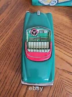 Scarce 1950s TN Nomura Japan Tin Battery Open Car Ford Tinplate New In Box