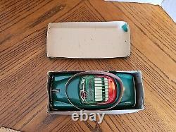 Scarce 1950s TN Nomura Japan Tin Battery Open Car Ford Tinplate New In Box