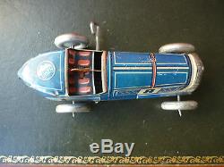 Scarce MEMO 708 2157 France Tin Wind-up N8 Boattail Boat Tail Race Car