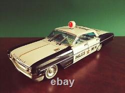 Scarce Yonezawa Japan Tin Friction Oldsmobile Highway Patrol Car Tinplate