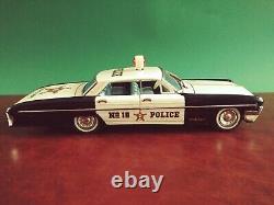 Scarce Yonezawa Japan Tin Friction Oldsmobile Highway Patrol Car Tinplate