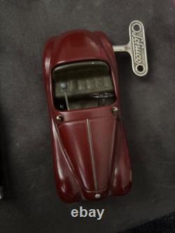 Schuco Examico 4001 Red Working Car US Zone Germany 1950's with Key