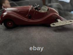 Schuco Examico 4001 Red Working Car US Zone Germany 1950's with Key