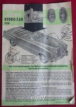 Schuco Hydro-Car Electro Mercedes 220S w Box, instructions & accessories 5720