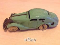 Schuco Patent Pre War Wind Up Car, Tin Toy Car Green