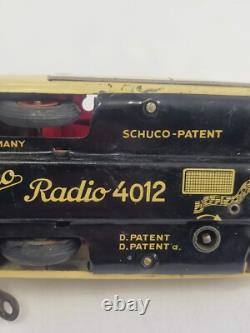 Schuco Radio 4012 Windup Toy Car US Zone 1940's Germany Works