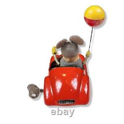 Schuco Sonny 2005 Mouse Tin Windup Red Car with Key Germany BMW 328