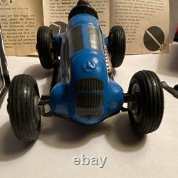 Schuco Studio 1050 Vintage Tin Toy Race Car with Box Tools Instructions