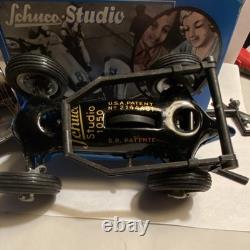 Schuco Studio 1050 Vintage Tin Toy Race Car with Box Tools Instructions