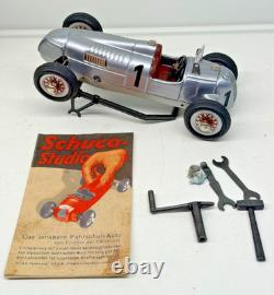 Schuco Studio II Auto Union Race Car No. 1 Wind-Up Tin Toy + Tools Boxed 18-8123 Schuco Studio II Auto Union Race Car No. 1 Wind-Up Tin Toy + Tools Boxed 18-8123
