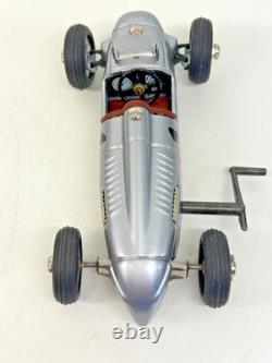Schuco Studio II Auto Union Race Car No. 1 Wind-Up Tin Toy + Tools Boxed 18-8123