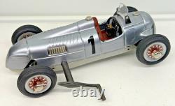 Schuco Studio II Auto Union Race Car No. 1 Wind-Up Tin Toy + Tools Boxed 18-8123