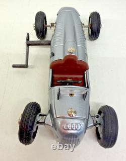 Schuco Studio II Auto Union Race Car No. 1 Wind-Up Tin Toy + Tools Boxed 18-8123