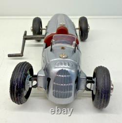 Schuco Studio II Auto Union Race Car No. 1 Wind-Up Tin Toy + Tools Boxed 18-8123