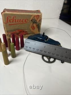 Schuco Telesteering Car 3000 w Box Cones Germany Tin Toy Untested Display