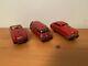 Schuco Toy Cars Lot 3 Varianto 3041 Limo 3045 Cabriolet 3047 Fire Truck 1950's