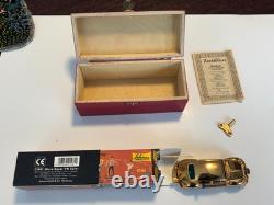 Schuco wind up gold plated 50th anniversary VW toy car with packaging & cert