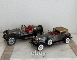Set of 2 Vintage Waco Japan Collector Tin Toy Sport Cars