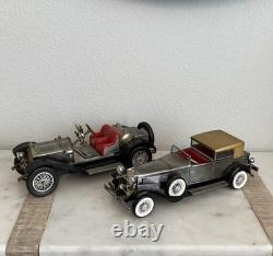 Set of 2 Vintage Waco Japan Collector Tin Toy Sport Cars