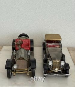 Set of 2 Vintage Waco Japan Collector Tin Toy Sport Cars