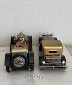 Set of 2 Vintage Waco Japan Collector Tin Toy Sport Cars