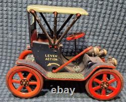 Set of 3 Vintage collectible Tin Lever Action Windup Car Modern Toys