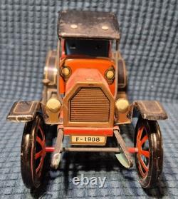 Set of 3 Vintage collectible Tin Lever Action Windup Car Modern Toys