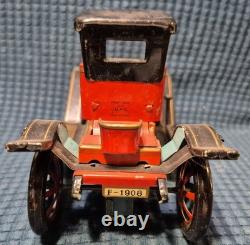 Set of 3 Vintage collectible Tin Lever Action Windup Car Modern Toys