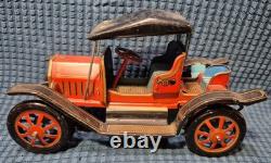 Set of 3 Vintage collectible Tin Lever Action Windup Car Modern Toys