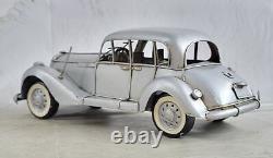 Silver Handmade Medium Scale Tinplate 1941 327 Coupe Model Home Decor Gift
