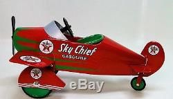 Sky Air Plane Pedal Car WW2 Vintage Airplane Metal Collector Model NOT A Ride On