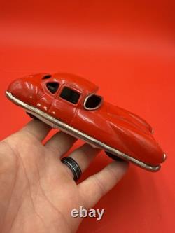 Small Red Vintage Car Toy 1900 Old Rare Decorative Collectible