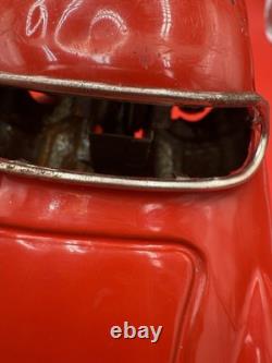 Small Red Vintage Car Toy 1900 Old Rare Decorative Collectible