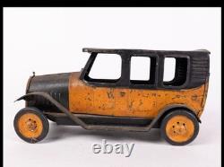 Super Rare Antique Dayton Schieble Hill Taxi Friction Car