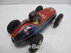 Super Rocket Race Car With Sparking Exhaustexcellent Cond In Original Box Japan